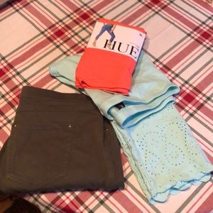 Hue leggings bundle 3 pair, Sz XL